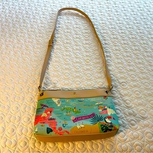 Spartina 449 Caribbean Islands map crossbody bag. Gently used bag.